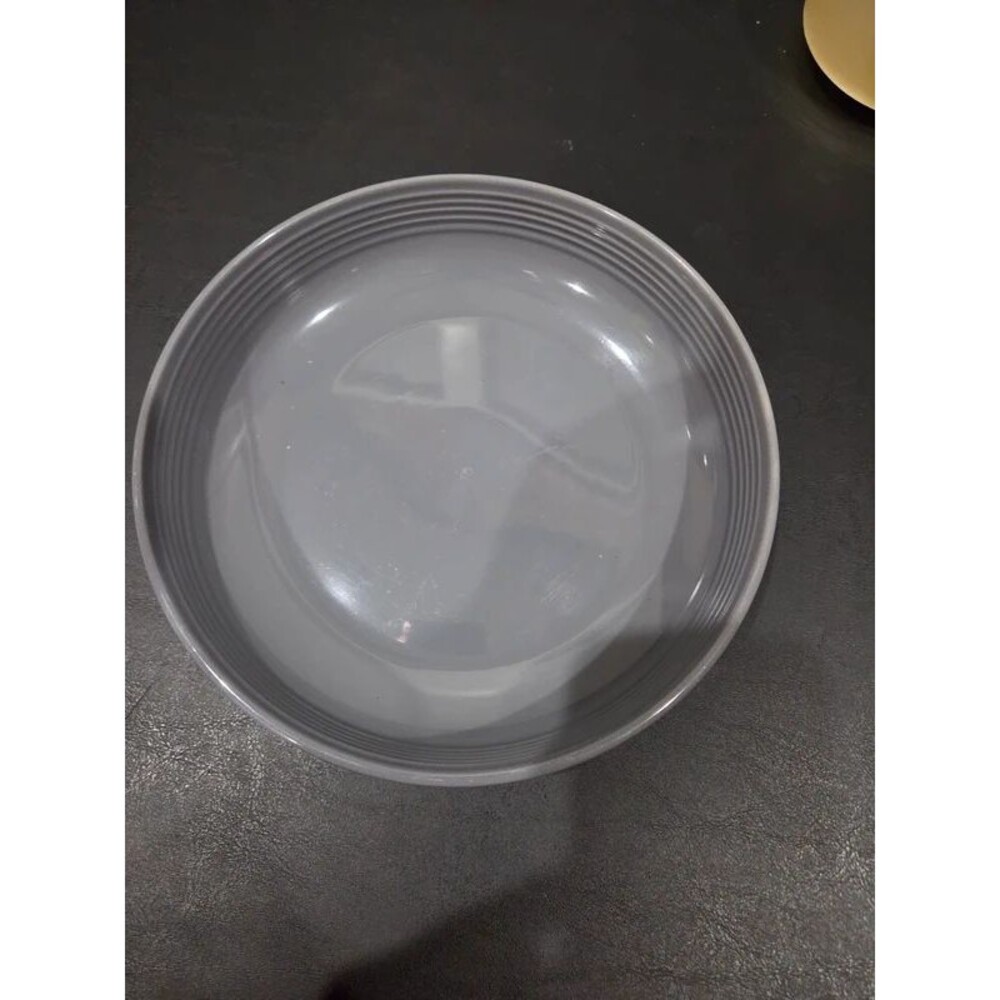 gray pasta bowl